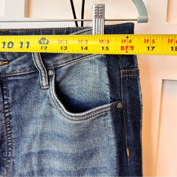 KUT From The Kloth Elizabeth Fab Ab Ankle Straight Leg Jean Size 10 Long Raw Hem - Picture 6 of 11